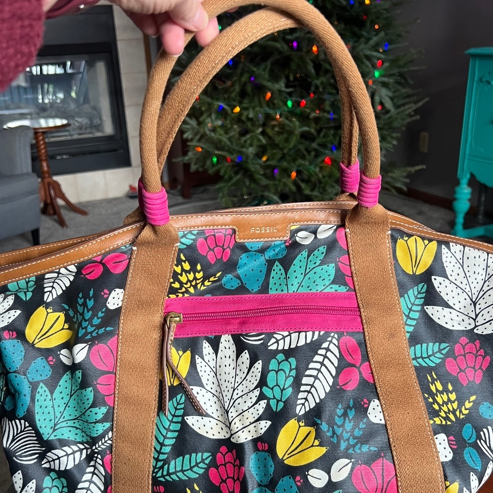 Fossil Tropical Tote Bag